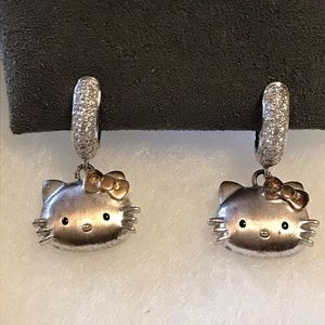 Hello Kitty Kimora Simmons KLS Diamond Earrings